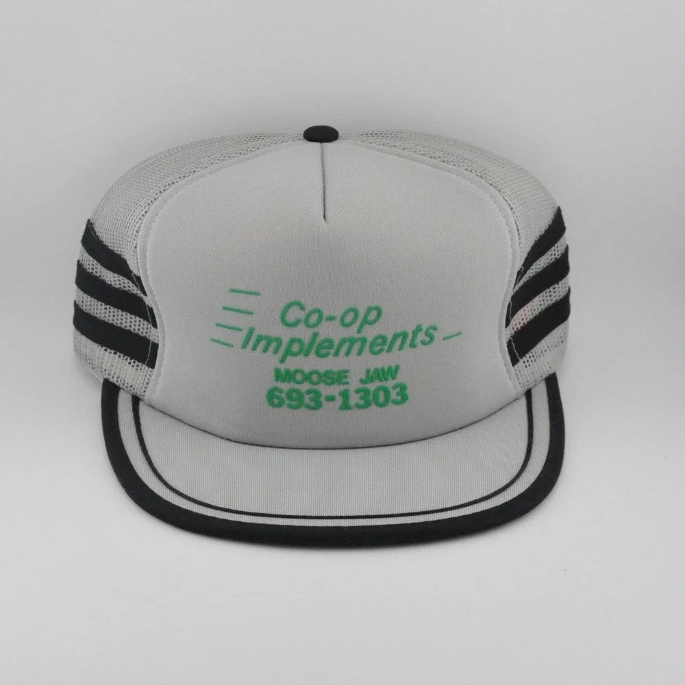 Vintage‎ Co-op Implements Moose Jaw Century 21 Trucker Hat OSFM Gray Excellent